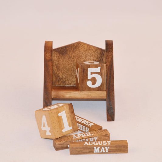 Calendrier casse-tête en bois niveau 1, jeu de patience enfant ado famille