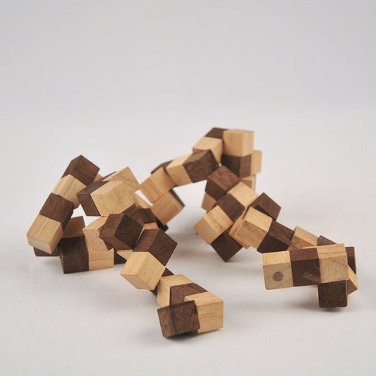 Cube cobra casse-tête en bois niveau 5, défi difficile adulte Noël soirée