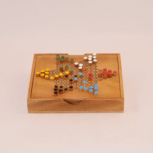 Dames chinoises (boîte) en bois – jeu de société original jeu en bois original pour famille, apéro ou soirée entre amis
