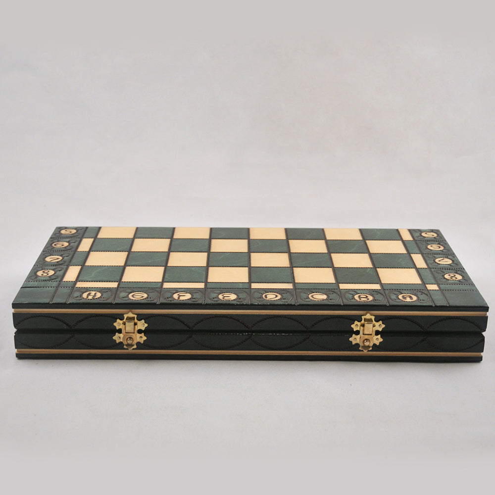jeu d’échecs Senator en bois pliable avec pièces lestées, cadeau stratégie décoration maison