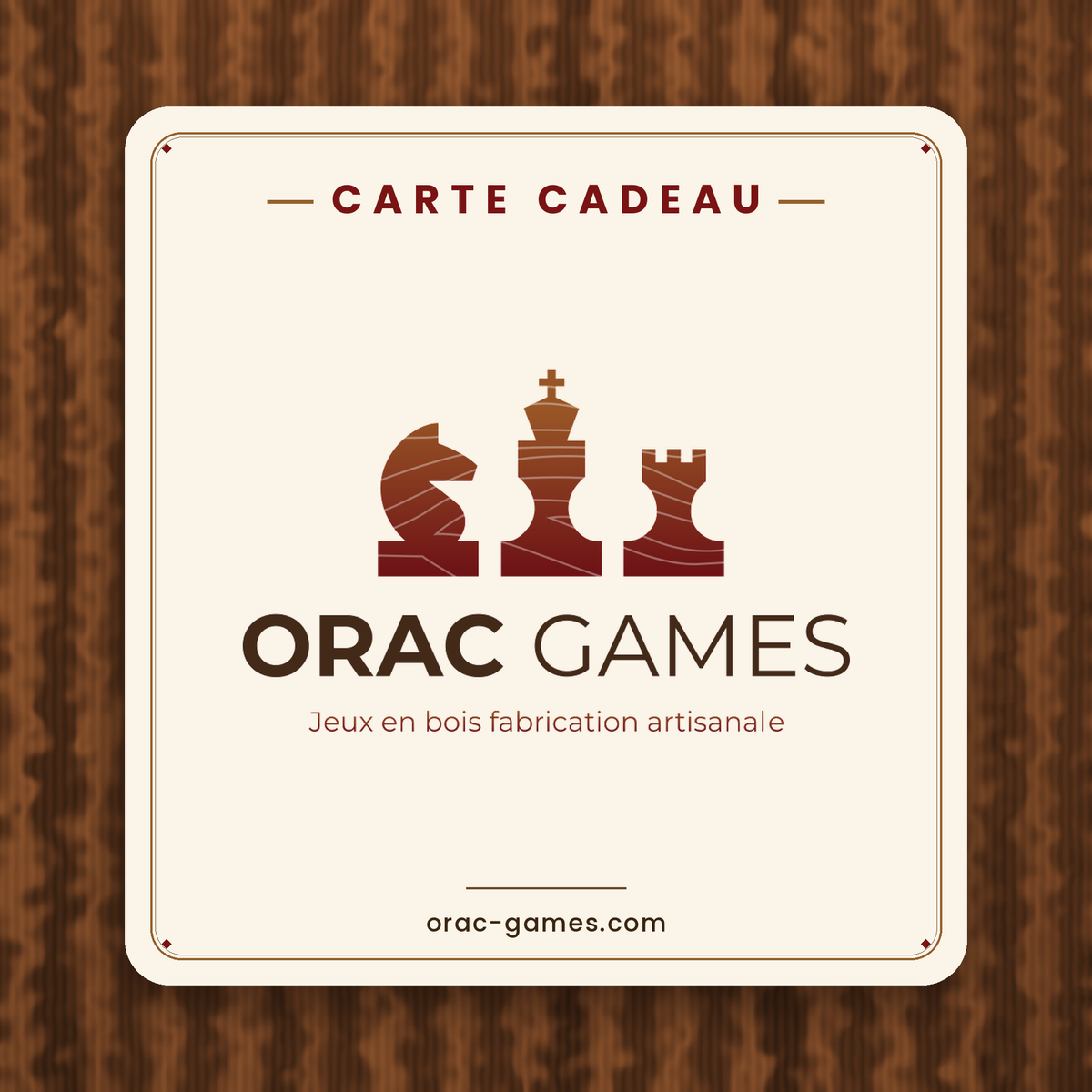 Carte-cadeau Orac Games