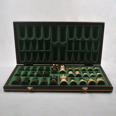 Jeu D'échecs - Ambassador Marron Boite Ouverte