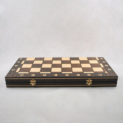 Jeu D'échecs - Ambassador Marron Boite Fermée