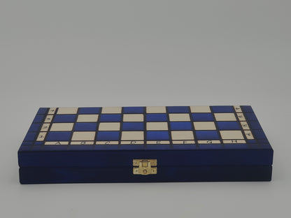 jeu d’échecs Touriste en bois pliable format voyage, stratégie et cadeau élégant