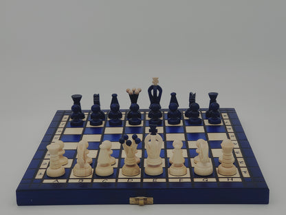 jeu d’échecs Touriste en bois pliable format voyage, stratégie et cadeau élégant