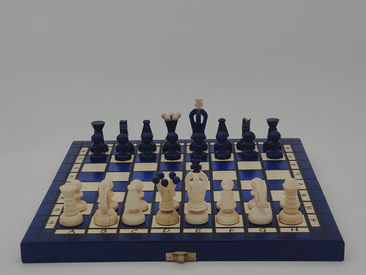 jeu d’échecs Touriste en bois pliable format voyage, stratégie et cadeau élégant