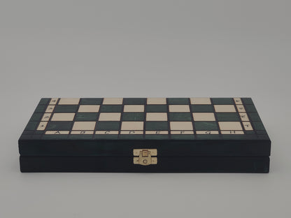 jeu d’échecs Touriste en bois pliable format voyage, stratégie et cadeau élégant