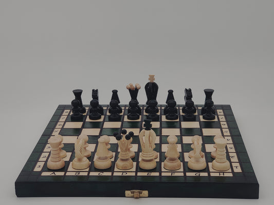 jeu d’échecs Touriste en bois pliable format voyage, stratégie et cadeau élégant