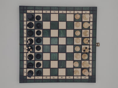 Schachspiel - 32 cm Tourist - Emeraude