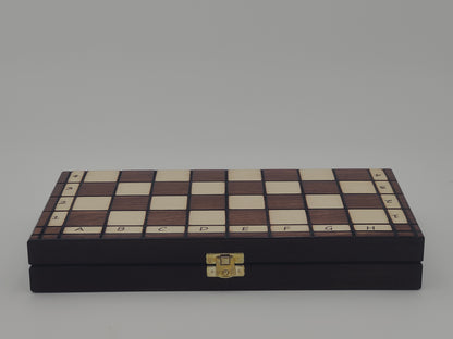 jeu d’échecs Touriste en bois pliable format voyage, stratégie et cadeau élégant