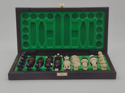 jeu d’échecs Touriste en bois pliable format voyage, stratégie et cadeau élégant