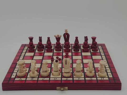 jeu d’échecs Touriste en bois pliable format voyage, stratégie et cadeau élégant