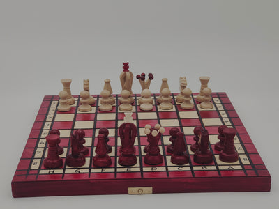 Jeu d'échecs - Touriste 32 cm - Rouge
