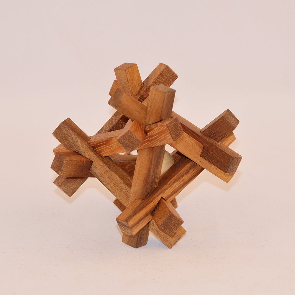 A.J Puzzle casse-tête en bois niveau 3, défi logique ado adulte à partager