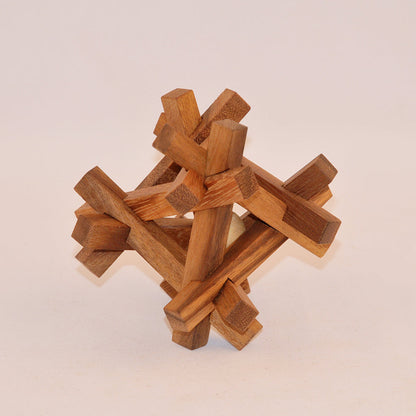 A.J Puzzle casse-tête en bois niveau 3, défi logique ado adulte à partager