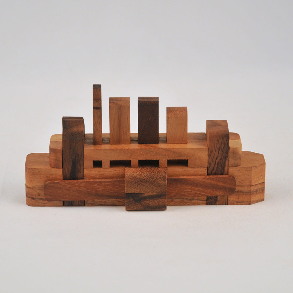 Bateau casse-tête en bois niveau 2, jeu de patience enfant ado famille
