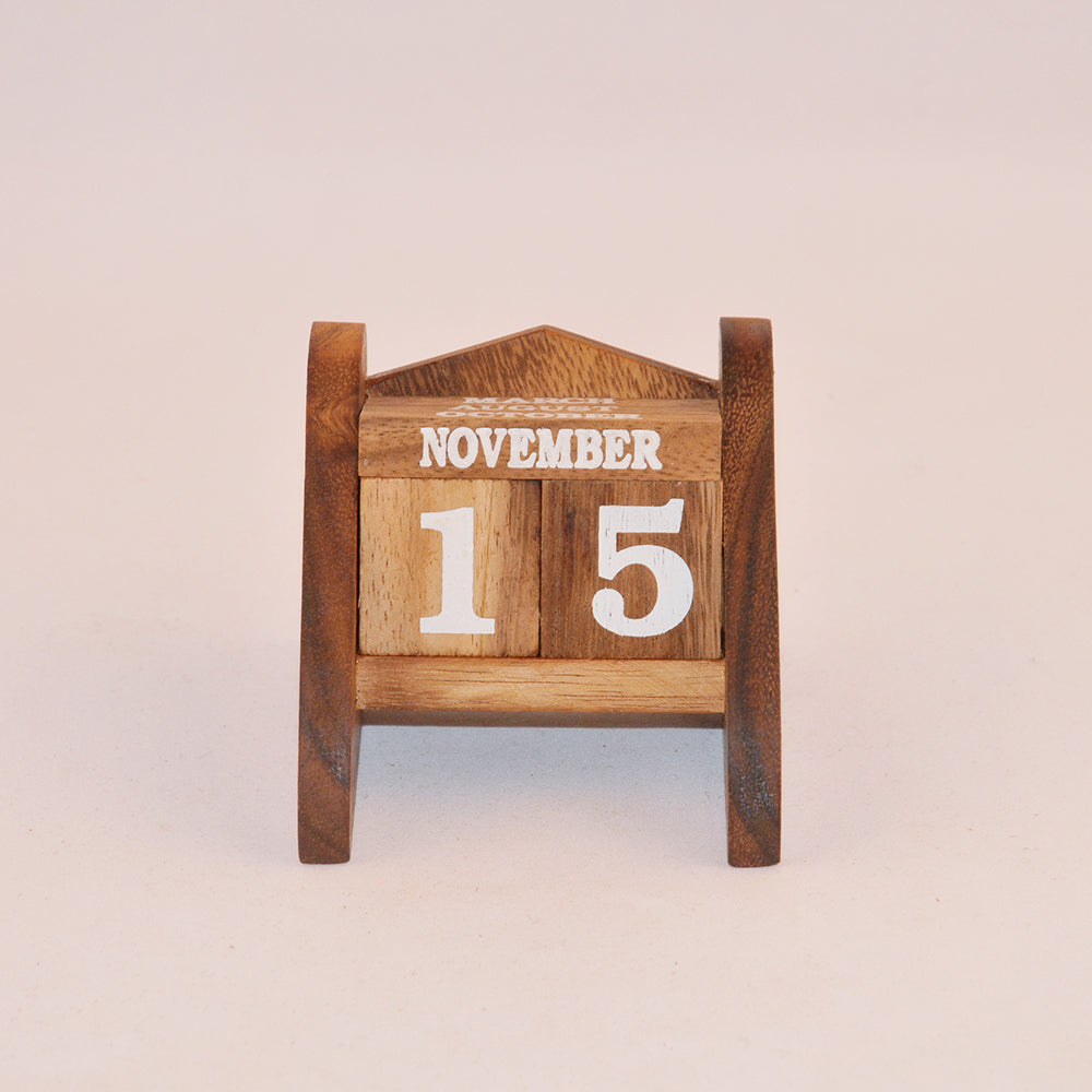 Calendrier casse-tête en bois niveau 1, jeu de patience enfant ado famille
