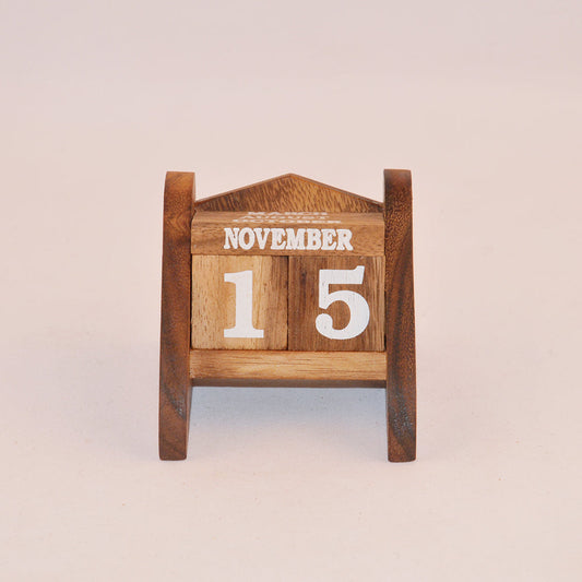 Calendrier casse-tête en bois niveau 1, jeu de patience enfant ado famille