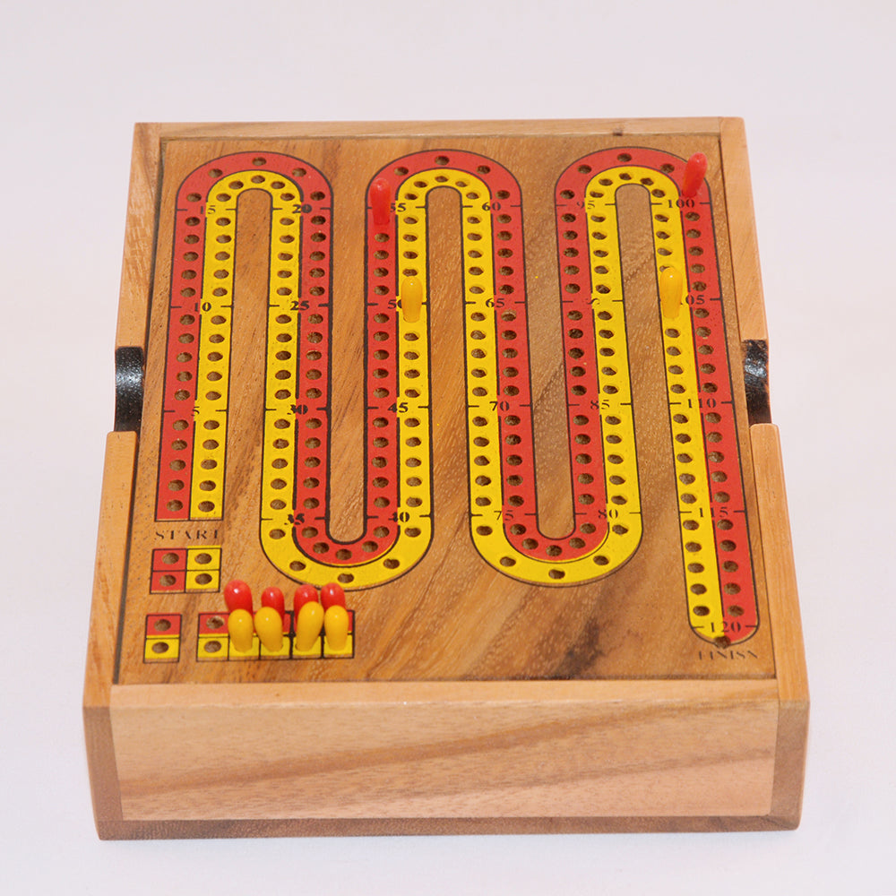 Cribbage en bois – jeu de société original jeu en bois original pour famille, apéro ou soirée entre amis