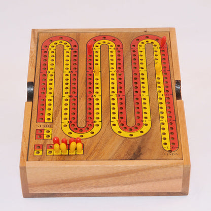Cribbage en bois – jeu de société original jeu en bois original pour famille, apéro ou soirée entre amis