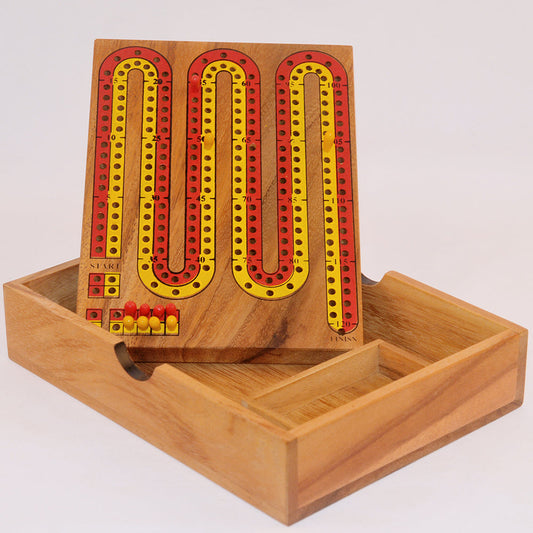 Cribbage en bois – jeu de société original jeu en bois original pour famille, apéro ou soirée entre amis