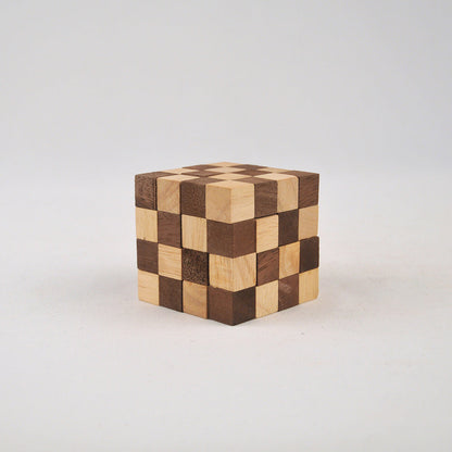 Cube cobra casse-tête en bois niveau 5, défi difficile adulte Noël soirée