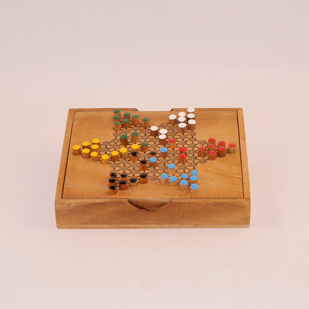 Dames chinoises (boîte) en bois – jeu de société original jeu en bois original pour famille, apéro ou soirée entre amis