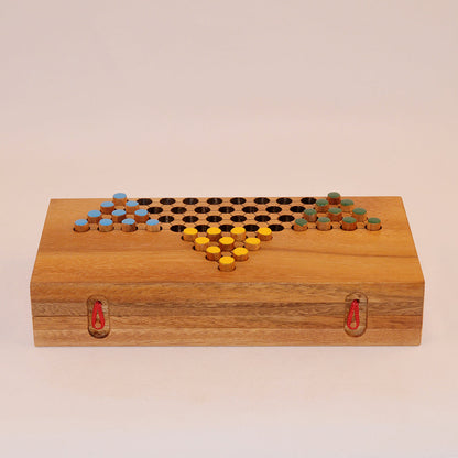 Dames chinoises (Plateau) en bois – jeu de société original jeu en bois original pour famille, apéro ou soirée entre amis