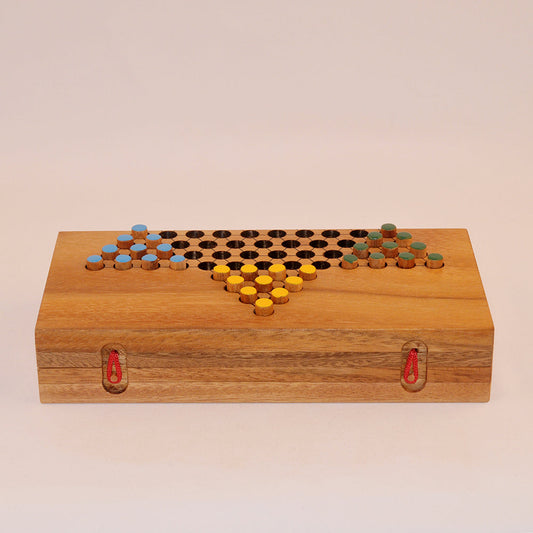 Dames chinoises (Plateau) en bois – jeu de société original jeu en bois original pour famille, apéro ou soirée entre amis