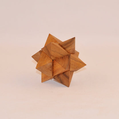 Étoile casse-tête en bois niveau 1, jeu de patience enfant ado famille