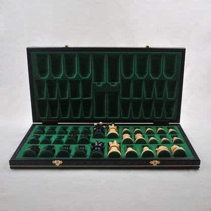Ambassador – Bleu – maison et déco jeu d’échecs en bois pliable, stratégie cadeau déco maison