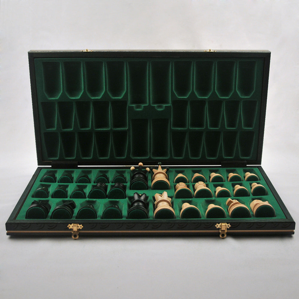 Ambassador – Émeraude – maison et déco jeu d’échecs en bois pliable, stratégie cadeau déco maison