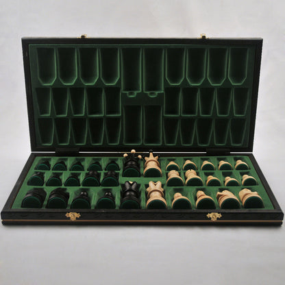 Ambassador – Noir – maison et déco jeu d’échecs en bois pliable, stratégie cadeau déco maison