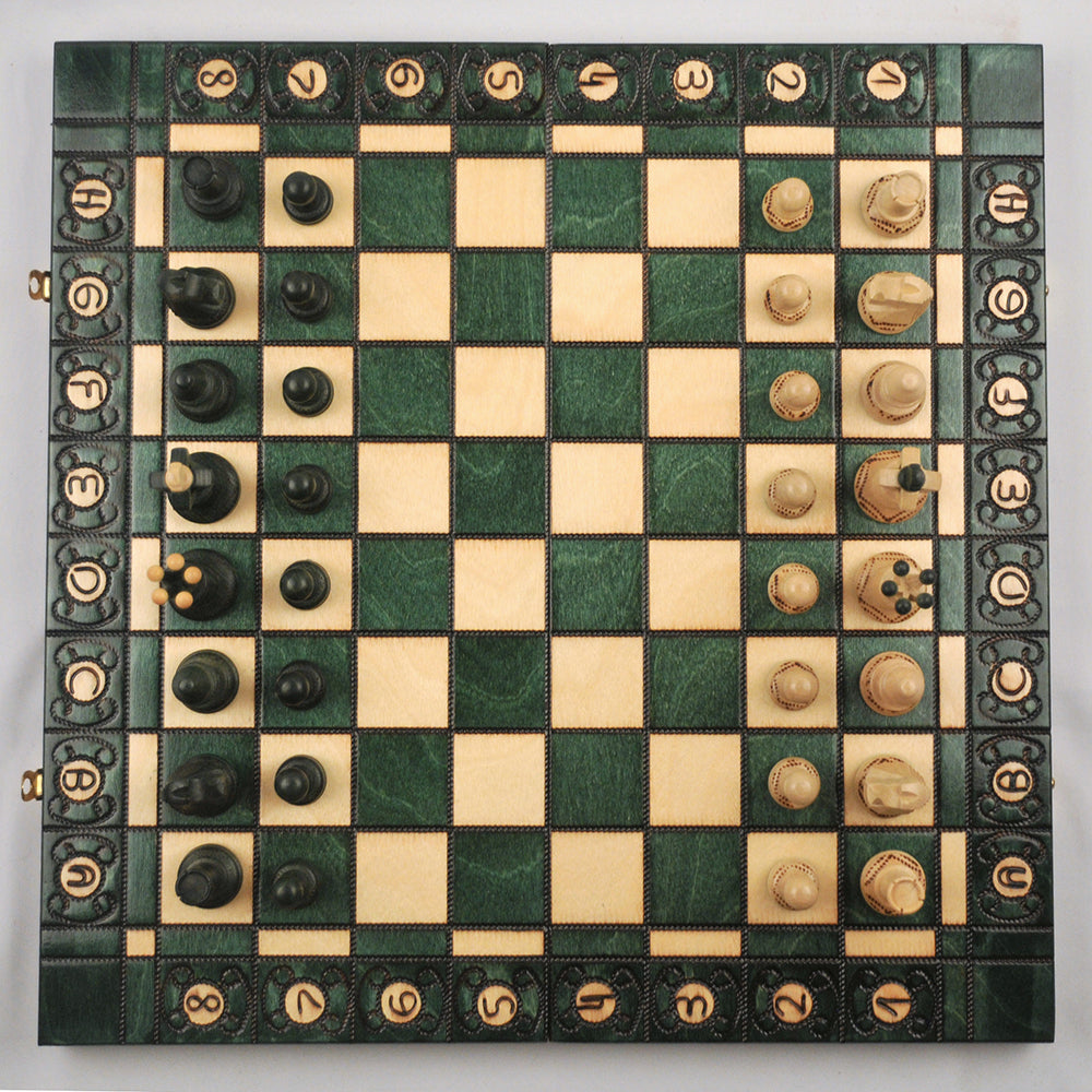 jeu d’échecs Senator en bois pliable avec pièces lestées, cadeau stratégie décoration maison