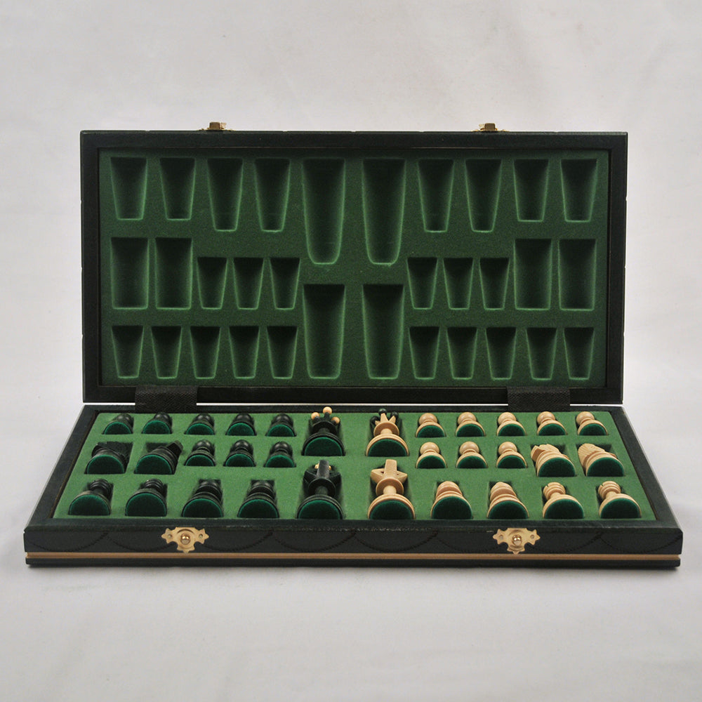 jeu d’échecs Senator en bois pliable avec pièces lestées, cadeau stratégie décoration maison