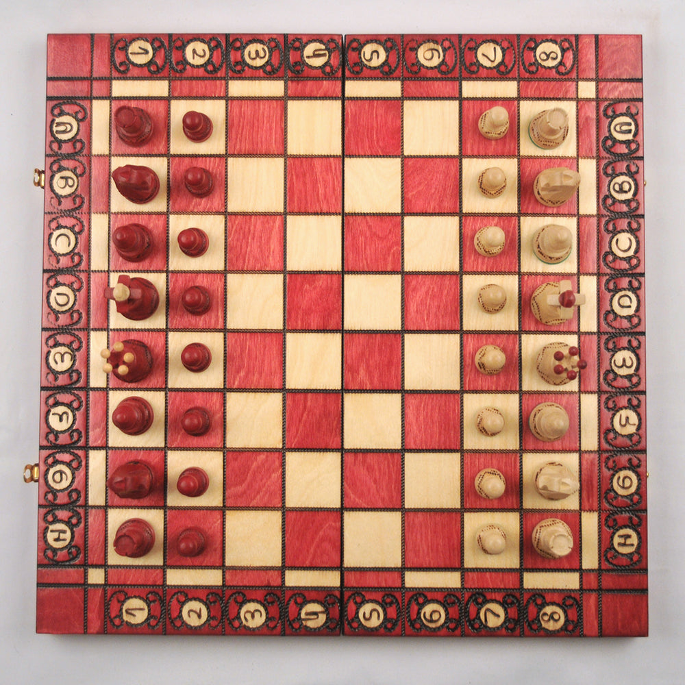jeu d’échecs Senator en bois pliable avec pièces lestées, cadeau stratégie décoration maison