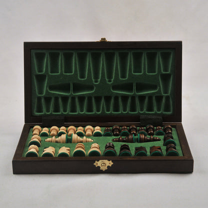 jeu d’échecs Touriste en bois pliable format voyage, stratégie et cadeau élégant
