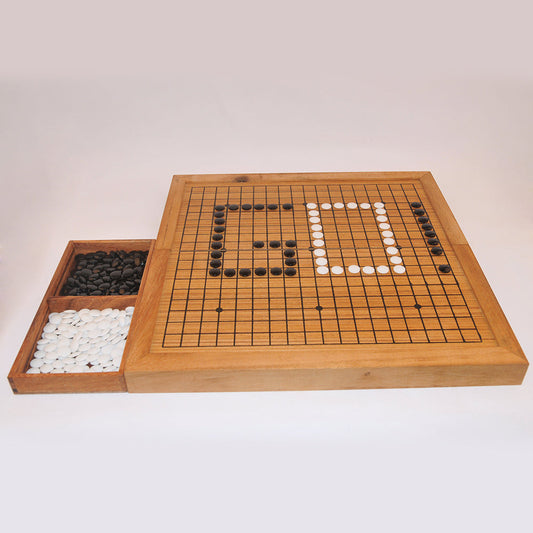 Jeu de go en bois – stratégie, patience et réflexion jeu en bois original pour famille, apéro ou soirée entre amis