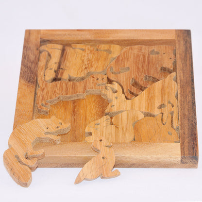Puzzle zoo casse-tête en bois niveau 4, défi difficile adulte Noël soirée