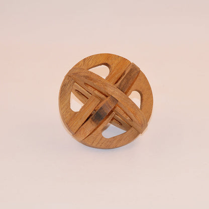 Sphère casse-tête en bois niveau 2, jeu de patience enfant ado famille