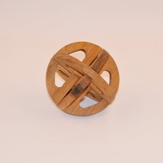Sphère casse-tête en bois niveau 2, jeu de patience enfant ado famille