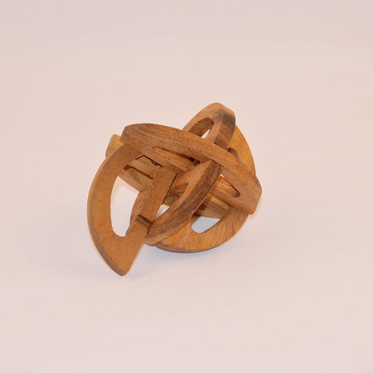 Sphère casse-tête en bois niveau 2, jeu de patience enfant ado famille