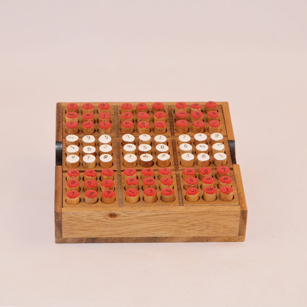Sudoku casse-tête en bois niveau 4, défi difficile adulte Noël soirée