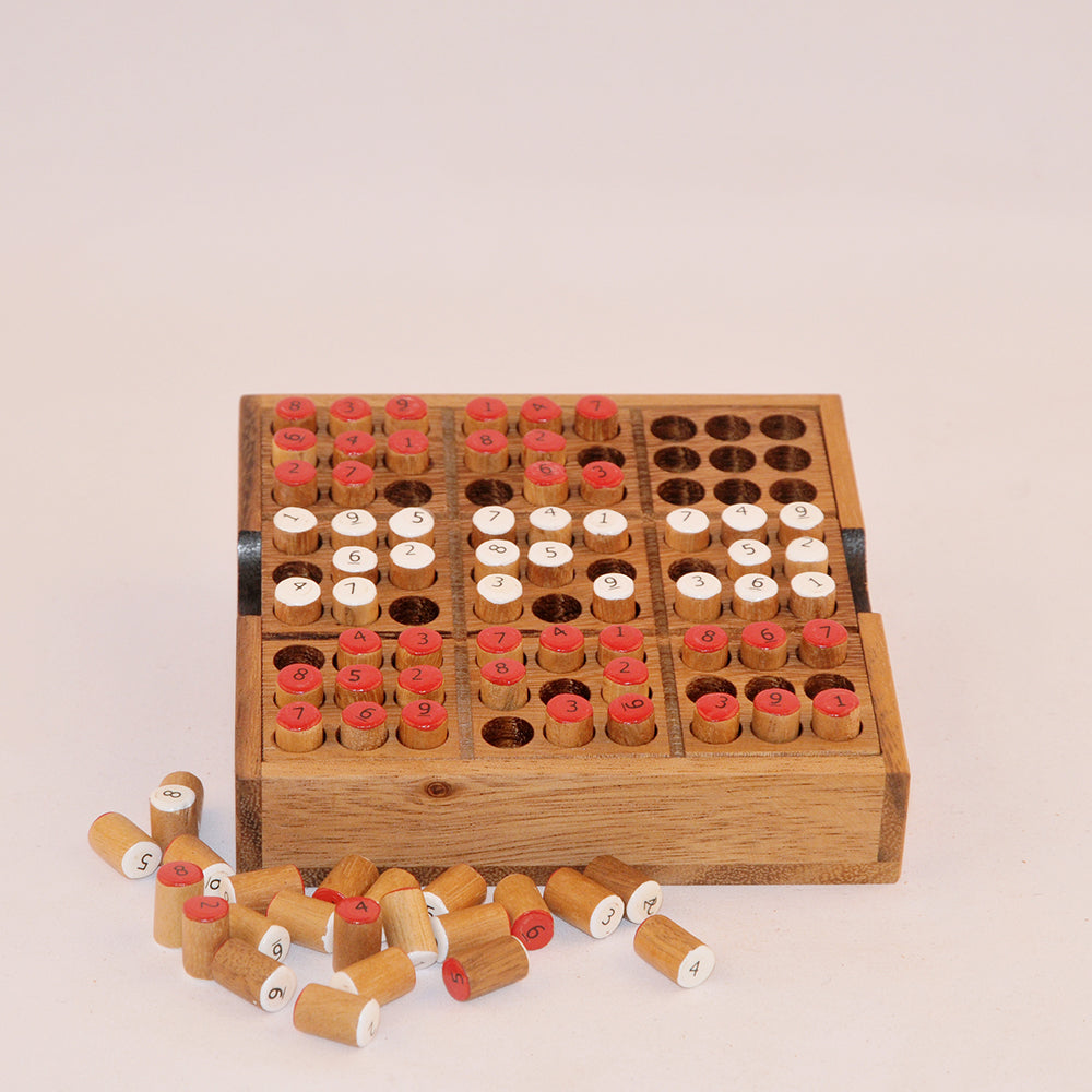 Sudoku casse-tête en bois niveau 4, défi difficile adulte Noël soirée
