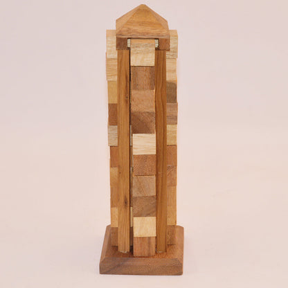 Tour Tetris casse-tête en bois niveau 4, défi difficile adulte Noël soirée