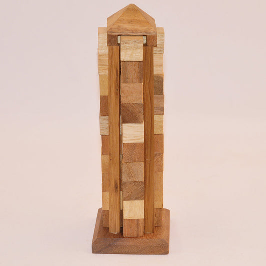 Tour Tetris casse-tête en bois niveau 4, défi difficile adulte Noël soirée